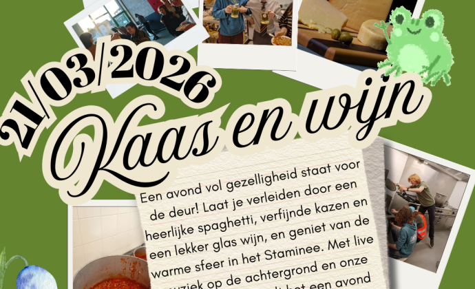 Inschrijvingen Kaas- en Wijnavond staan open!