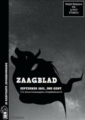 Zaagblad voorblad september 2021